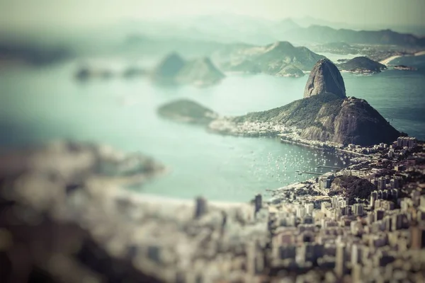 Rio de Janeiro, Brazílie. Suggar bochník a Botafogo beach, zajímal fr — Stock fotografie