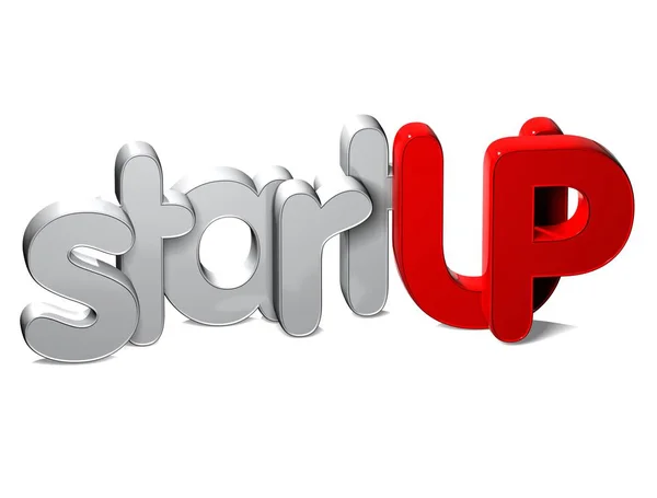 3D Word Start Up over white background. — Stock Photo, Image
