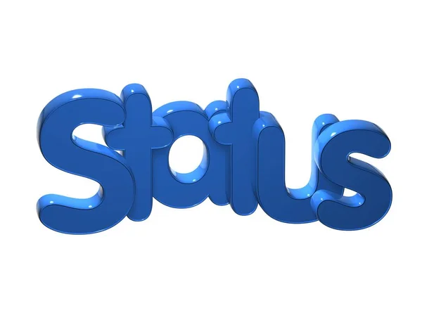 3D Word Status over white background. — Stock Photo, Image