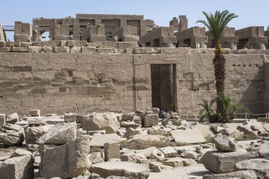 Karnak Tapınağı Luxor antik kalıntıları. Mısır