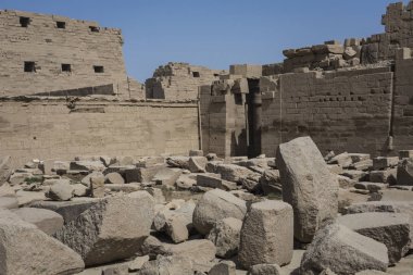 Karnak Tapınağı Luxor antik kalıntıları. Mısır