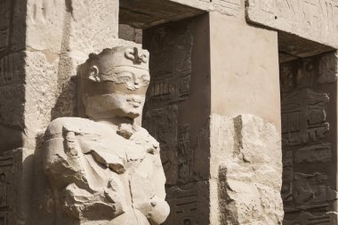 Karnak Tapınağı Luxor antik kalıntıları. Mısır