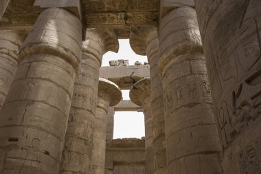 Karnak Tapınağı Luxor antik kalıntıları. Mısır