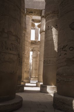 Karnak Tapınağı Luxor antik kalıntıları. Mısır