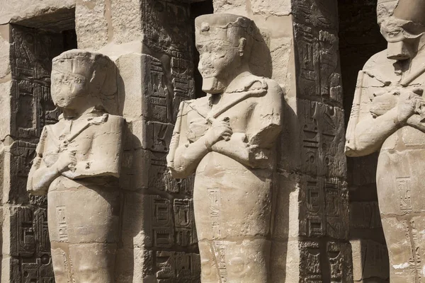 Karnaki templom, a Luxor ősi romjai. Egyiptom — Stock Fotó