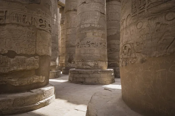 Karnak Tapınağı Luxor antik kalıntıları. Mısır — Stok fotoğraf