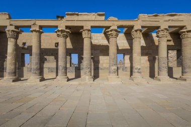 Aswan, E yakın göl Nasır Agilkia adada Elefantin Tapınağı