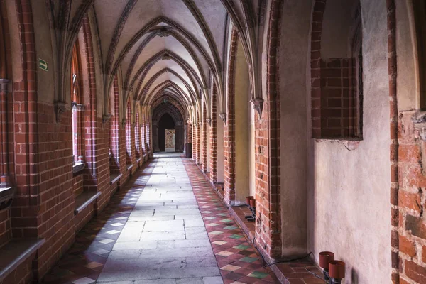 MALBORK, POLÓNIA - 01 ABRIL 2017: Cena pitoresca de Malbork ca — Fotografia de Stock