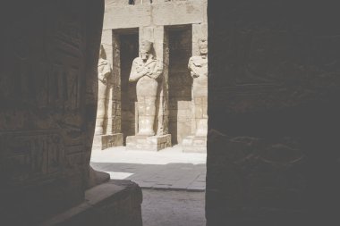 Karnak Tapınağı Luxor antik kalıntıları. Mısır