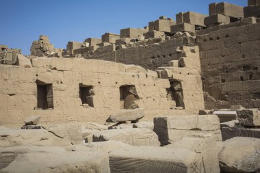 Karnak Tapınağı Luxor antik kalıntıları. Mısır