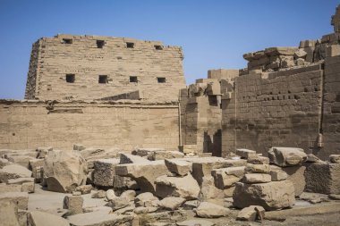 Karnak Tapınağı Luxor antik kalıntıları. Mısır