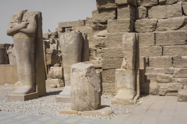 Karnak Tapınağı Luxor antik kalıntıları. Mısır