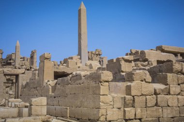 Karnak Tapınağı Luxor antik kalıntıları. Mısır
