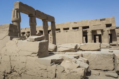Karnak Tapınağı Luxor antik kalıntıları. Mısır