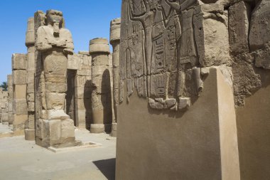 Karnak Tapınağı Luxor antik kalıntıları. Mısır