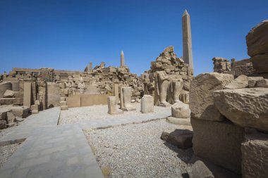 Karnak Tapınağı Luxor antik kalıntıları. Mısır
