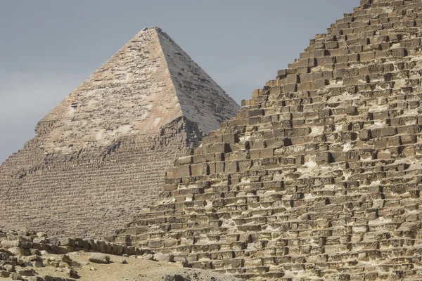Świetne egipskich piramid w Giza, Kair — Zdjęcie stockowe