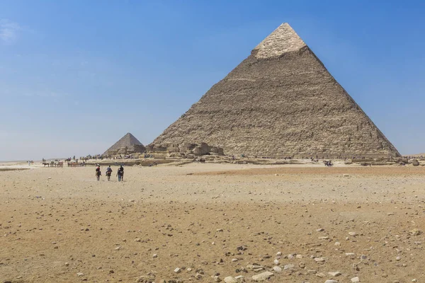 Grandi piramidi egizie a Giza, Il Cairo — Foto Stock