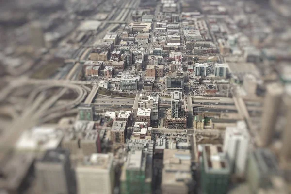 Chicago skyline uitzicht vanuit de lucht — Stockfoto