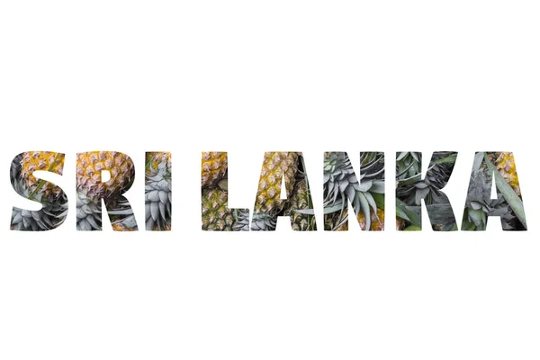 Word Sri Lanka over populaire plaatsen. — Stockfoto
