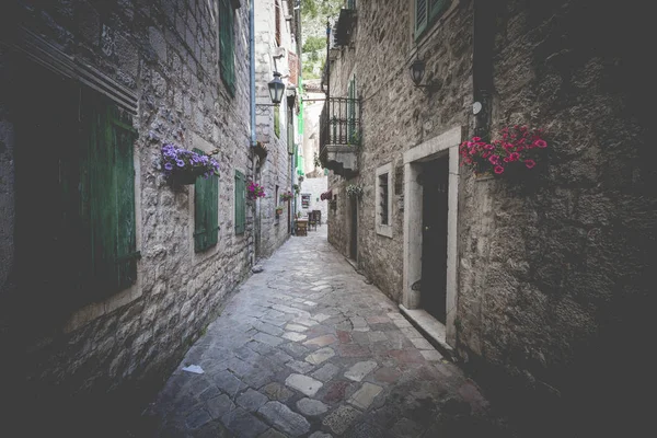 View on old town of Kotor UNESCO twon in Montenegro. — Stock Photo, Image