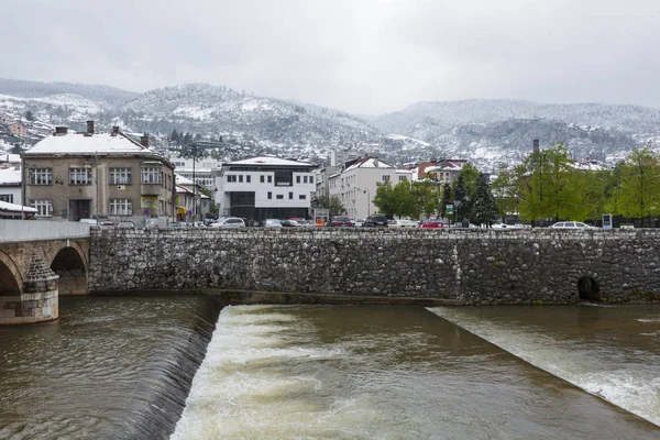 Vue du centre historique de Sarajevo - Bosnie-Herzégovine — Photo