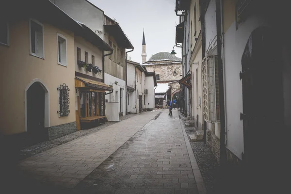 Widok centrum Sarajewa - Bośnia i Hercegowina — Zdjęcie stockowe