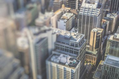 Sydney Avustralya'da Sydney Tower havadan görünümü