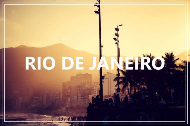 Rio de Janeiro 'da. Ipanema Sahili.