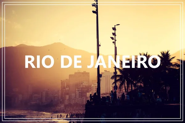 Rio de Janeiro 'da. Ipanema Sahili. — Stok fotoğraf