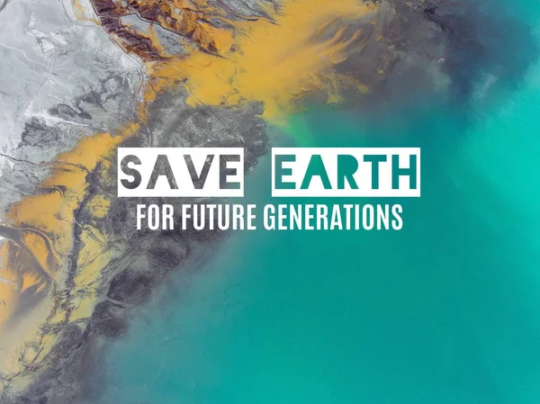 Save the Earth for future generations. View from above. Surreali — Stock Photo, Image