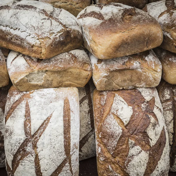 Traditional bread in polish food market in Gdansk, Poland. — Stock Photo, Image