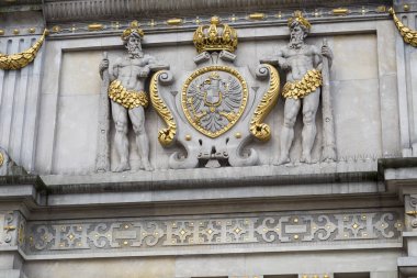 Gdansk, Polonya eski şehirde görüntüleyin