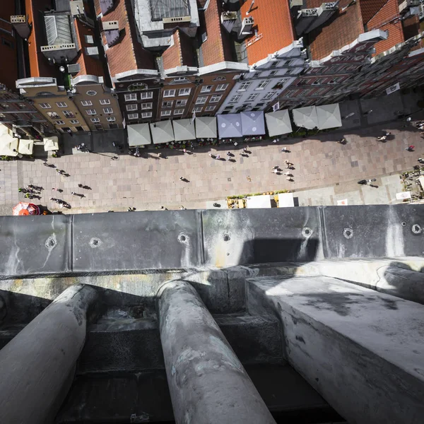 Gdansk, Polonya - 04 Ağustos 2017: Cityscape havadan görünümü o — Stok fotoğraf