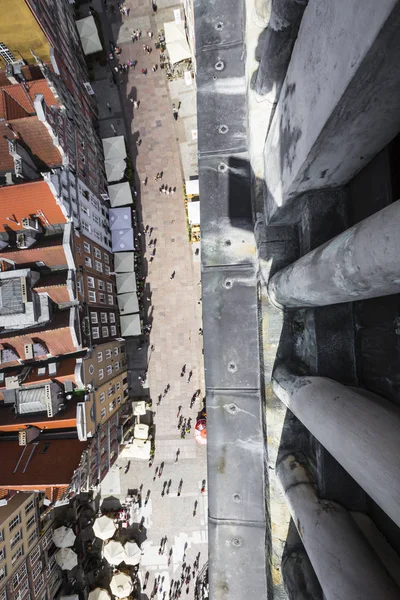 Gdansk, Polen - 04 augustus 2017: Cityscape luchtfoto op het o — Stockfoto