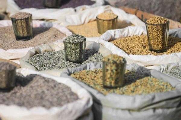 India spices at the local market at Delhi. — Stock Photo, Image