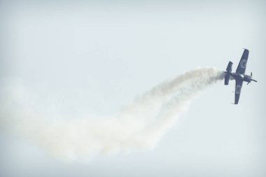 Radom, Polonya - 26 Ağustos 2017: Lehçe akrobasi pilot Artur 