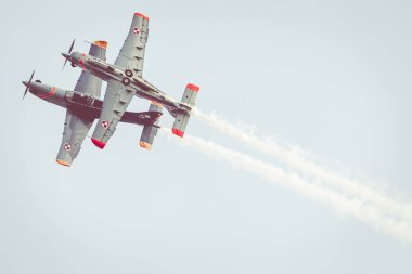 Radom, Polonya - 26 Ağustos: Orlik (Polonya) akrobasi ekran takım