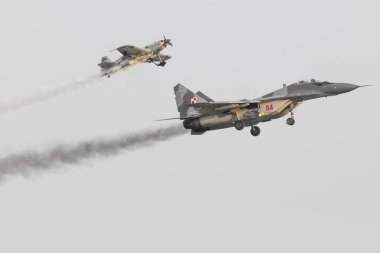 Radom, Polonya - 26 Ağustos: Polonya Hava Kuvvetleri, Mig 29 Fulcrum ve