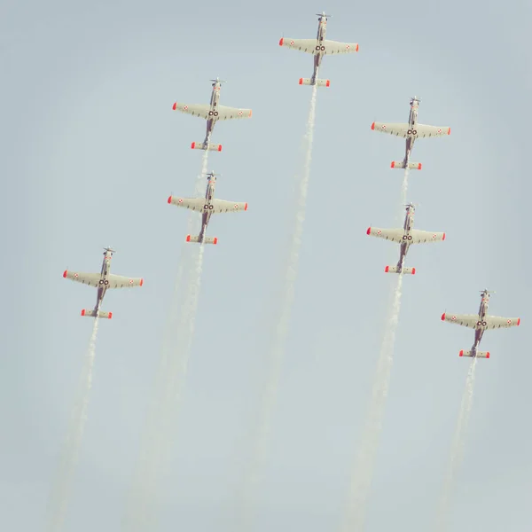 Radom, Polen - 26 augusti: Orlik (Polen) aerobatic display team — Stockfoto