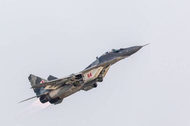 Radom, Polonya - 26 Ağustos: Polonya Hava Kuvvetleri, Mig 29 Fulcrum ve 