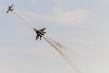 Radom, Polonya - 26 Ağustos: Polonya Hava Kuvvetleri, Mig 29 Fulcrum ve 