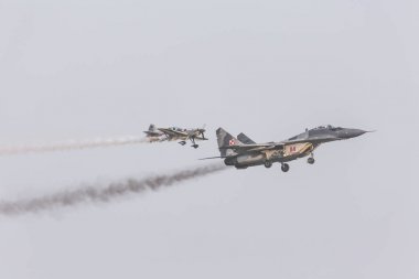 Radom, Polonya - 26 Ağustos: Polonya Hava Kuvvetleri, Mig 29 Fulcrum ve 