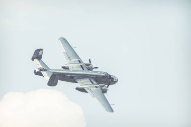 Radom, Polonya - 26 Ağustos 2017: Uçan Bulls hava sırasında Sh