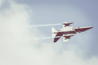 Radom, Polonya - 26 Ağustos 2017: Aermacchi M-346 Master A sırasında