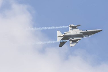 Radom, Polonya - 26 Ağustos 2017: Aermacchi M-346 Master A sırasında