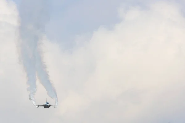 RADOM, POLÓNIA - 26 DE AGOSTO DE 2017: Aermacchi M-346 Master during A — Fotografia de Stock