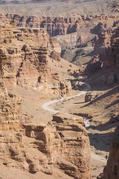 Charyn canyon i Almaty regionen av Kazakhstan.Beautiful berg — Stockfoto