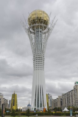 Astana, Kazakistan - 13 Eylül 2017: Bayterek Kulesi 