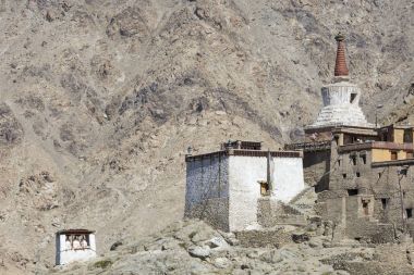 Leh şehir ve dağ, Leh Ladakh, Hindistan